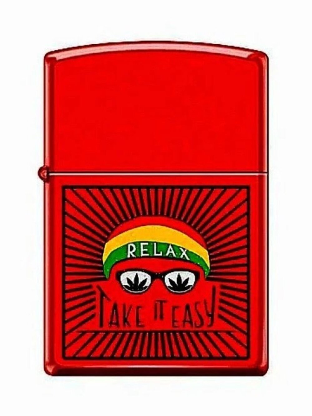 Red Take It Easy Relax Zippo Lighter